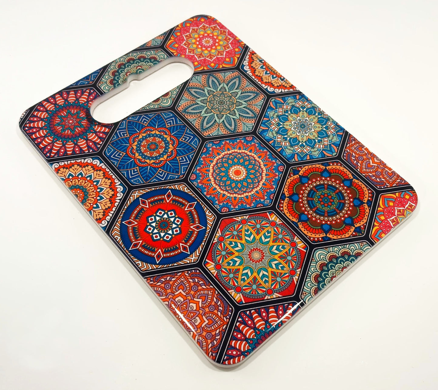 Platou "Boho Vibes" cu Model Hexagonal