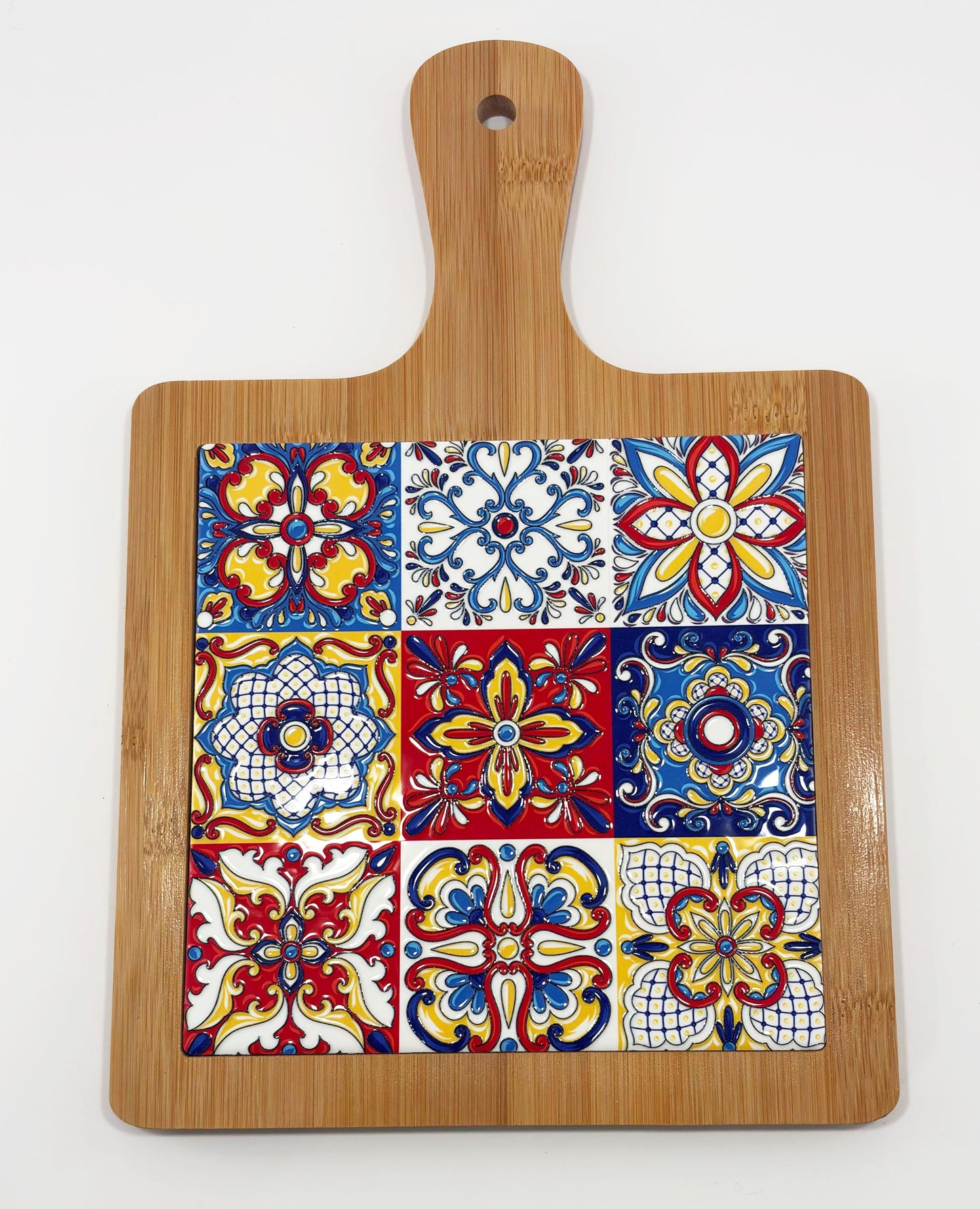 Suport "Sicilia" – Platou Lemn și Ceramică pentru Servire și Decor